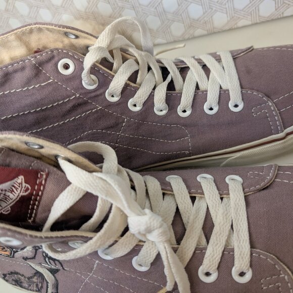 Vans Grey - Size 9 - Custom Artwork Where the Wild Things Are - Picture 11 of 11